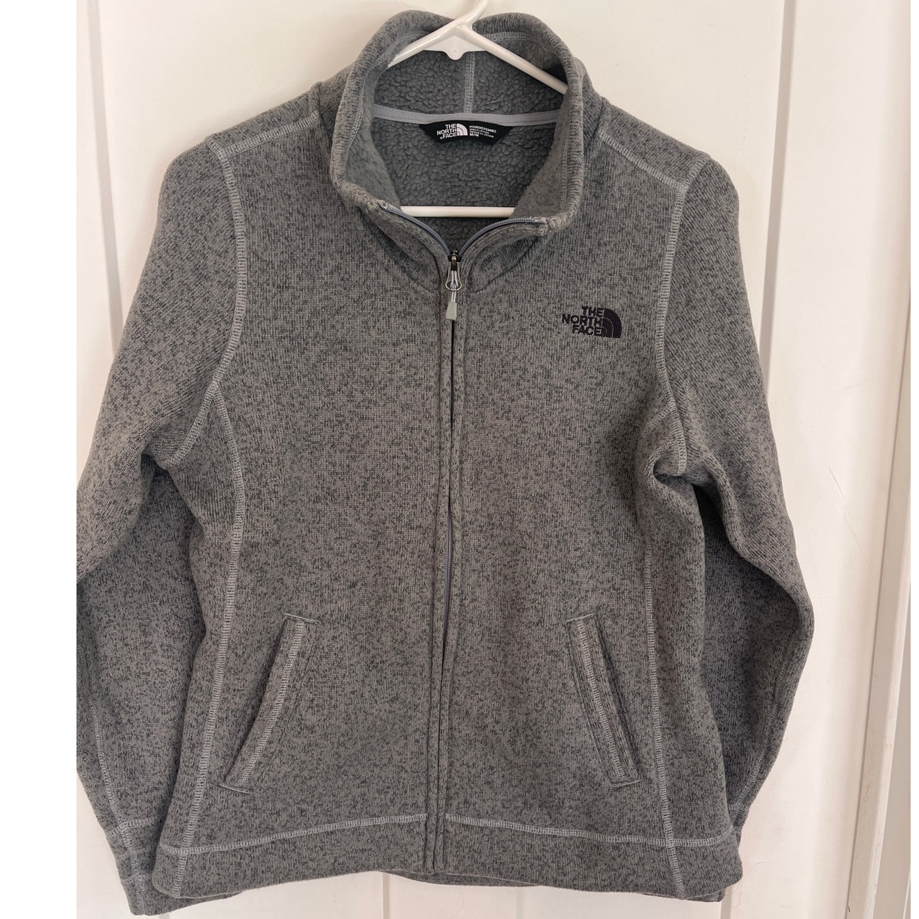 The North Face Sweater Fleece Jacket Full Zip Gray M